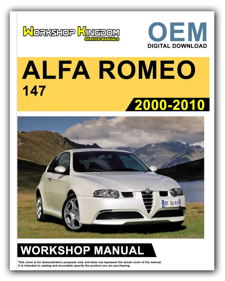 ALFA ROMEO 147 (2000-2010) Workshop Repair Service Manual – English – OEM Download