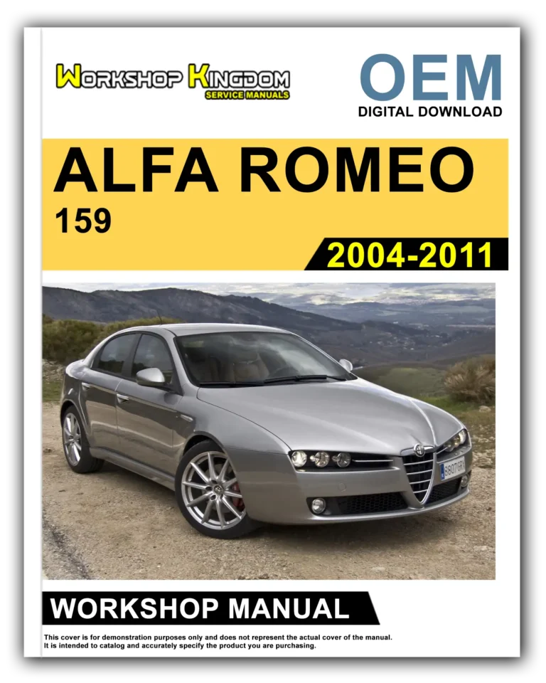ALFA ROMEO 159 (2004-2011) Workshop Repair Service Manual – English – OEM Download
