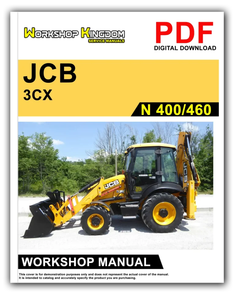 JCB 3CX 4CX VARIANTS 400001 to 460000 Workshop Repair Service Manual – English – PDF Download