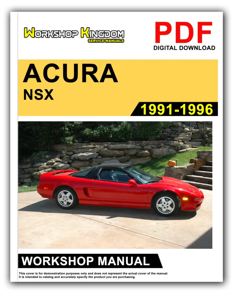 ACURA NSX (1991-1996) Workshop Repair Service Manual – English – PDF Download