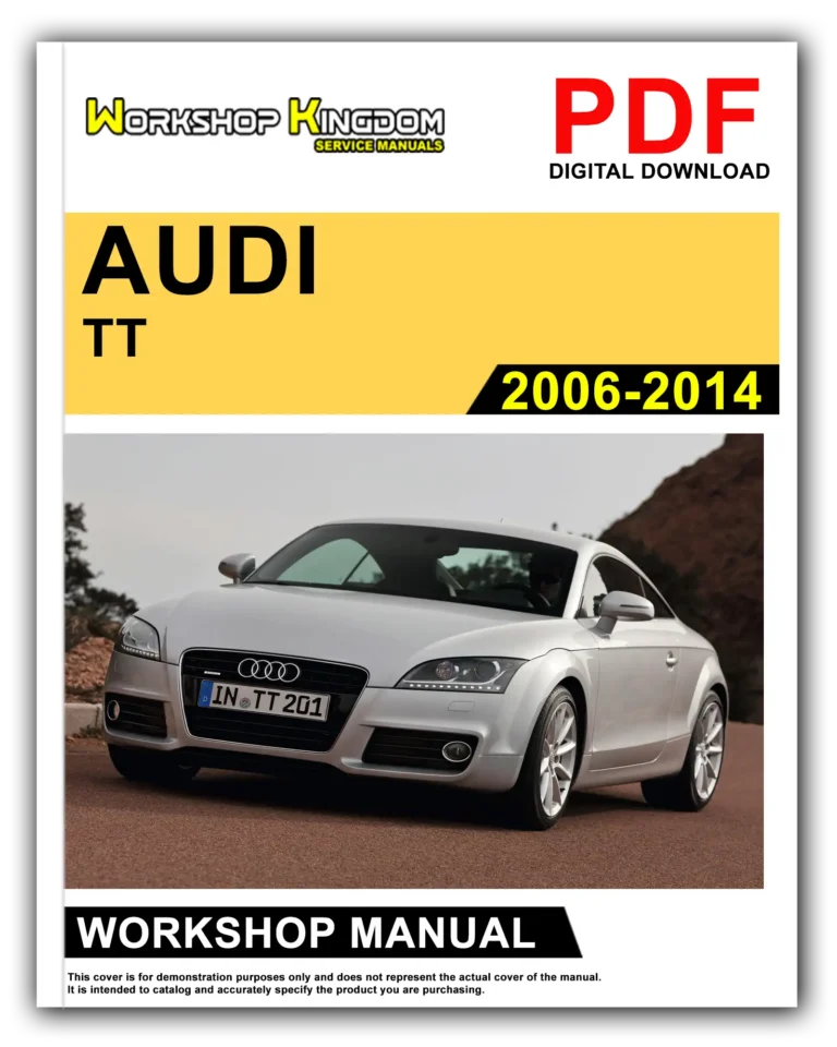 AUDI TT (2006-2014) Workshop Repair Service Manual – English – PDF Download