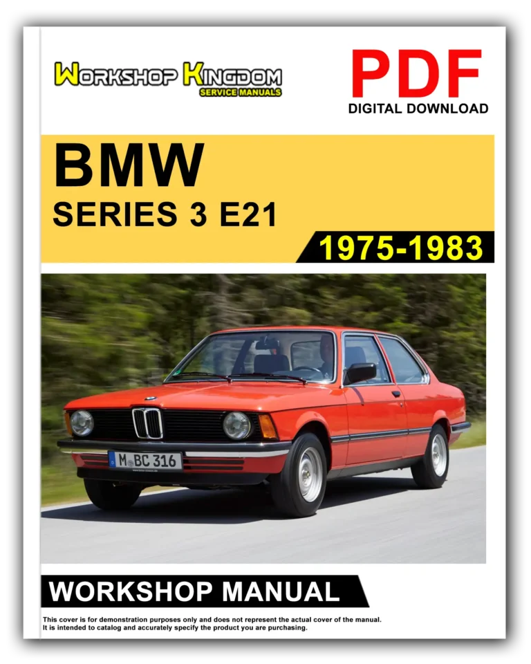 BMW SERIES 3 E21 (1975-1983) Workshop Repair Service Manual – English – PDF Download