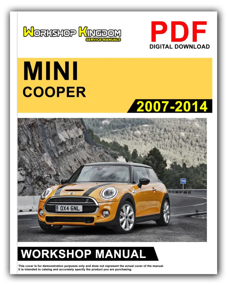 MINI COOPER (2007-2014) Workshop Repair Service Manual – English – PDF Download