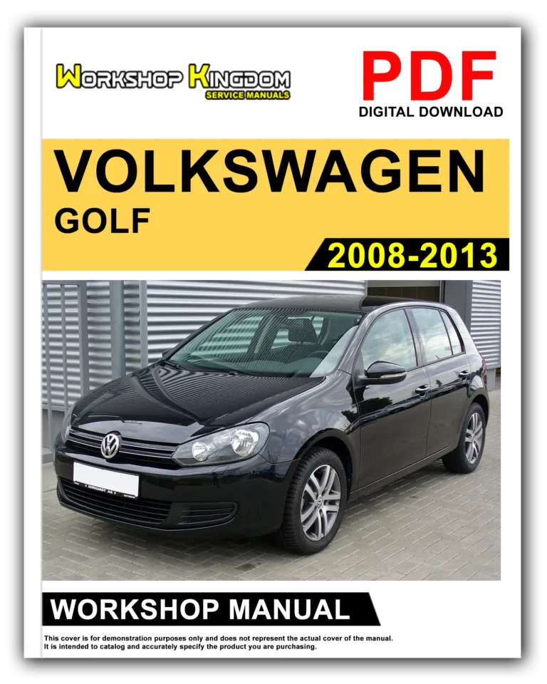 VOLKSWAGEN GOLF MK6 (2008-2013) Workshop Repair Service Manual – English – PDF Download