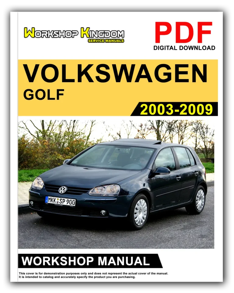 VOLKSWAGEN GOLF MK5 (2003-2009) Workshop Repair Service Manual – English – PDF Download