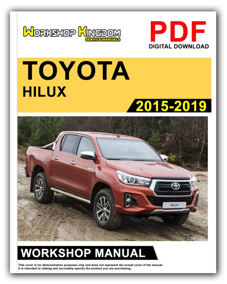 TOYOTA HILUX (2015-2019) Workshop Repair Service Manual – English – PDF Download