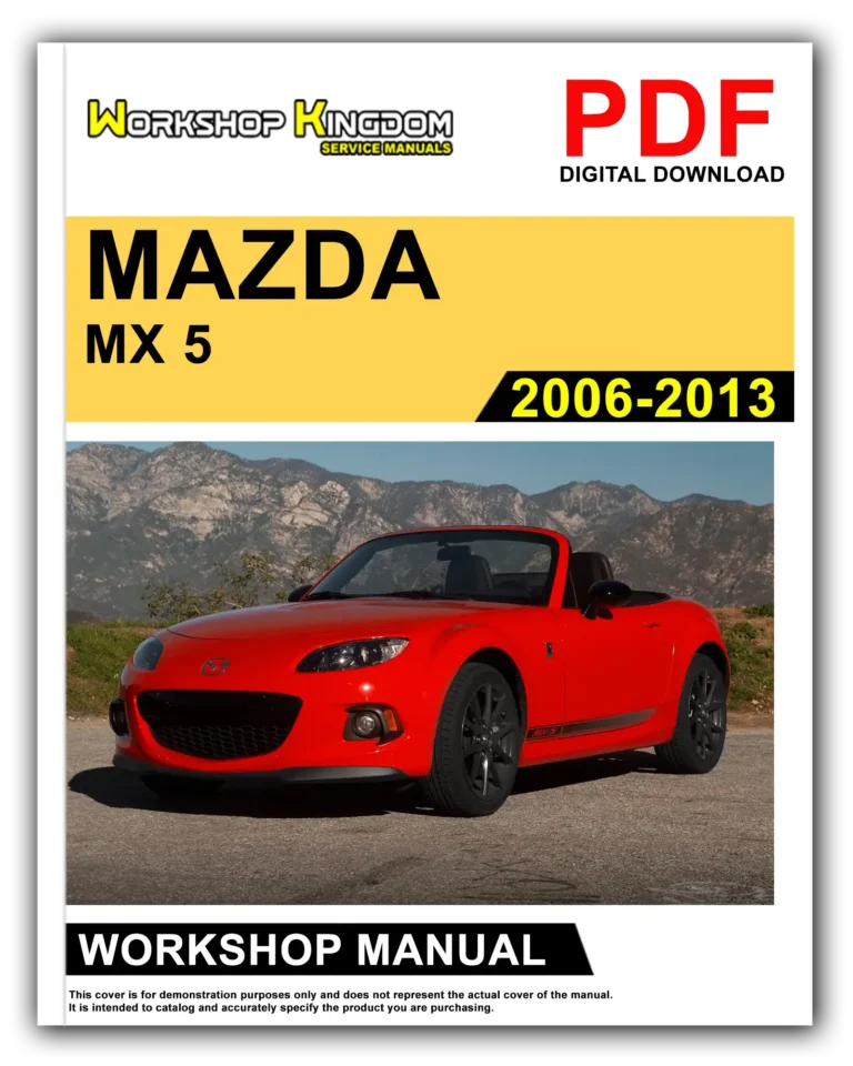 MAZDA MX 5 (2006-2013) Workshop Repair Service Manual – English – PDF Download