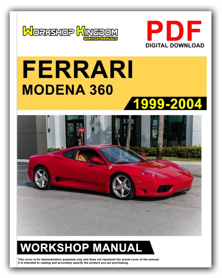 FERRARI MODENA 360 (1999-2004) Workshop Repair Service Manual – English – PDF Download