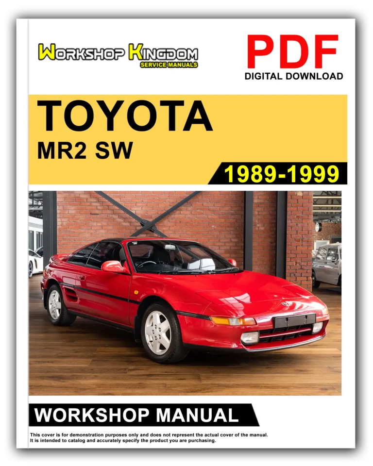 TOYOTA MR2 SW (1989-1999) Workshop Repair Service Manual – English – PDF Download