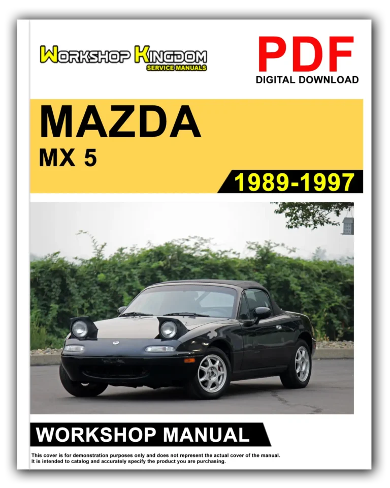 MAZDA MX5 (1989-1997) Workshop Repair Service Manual – English – PDF Download