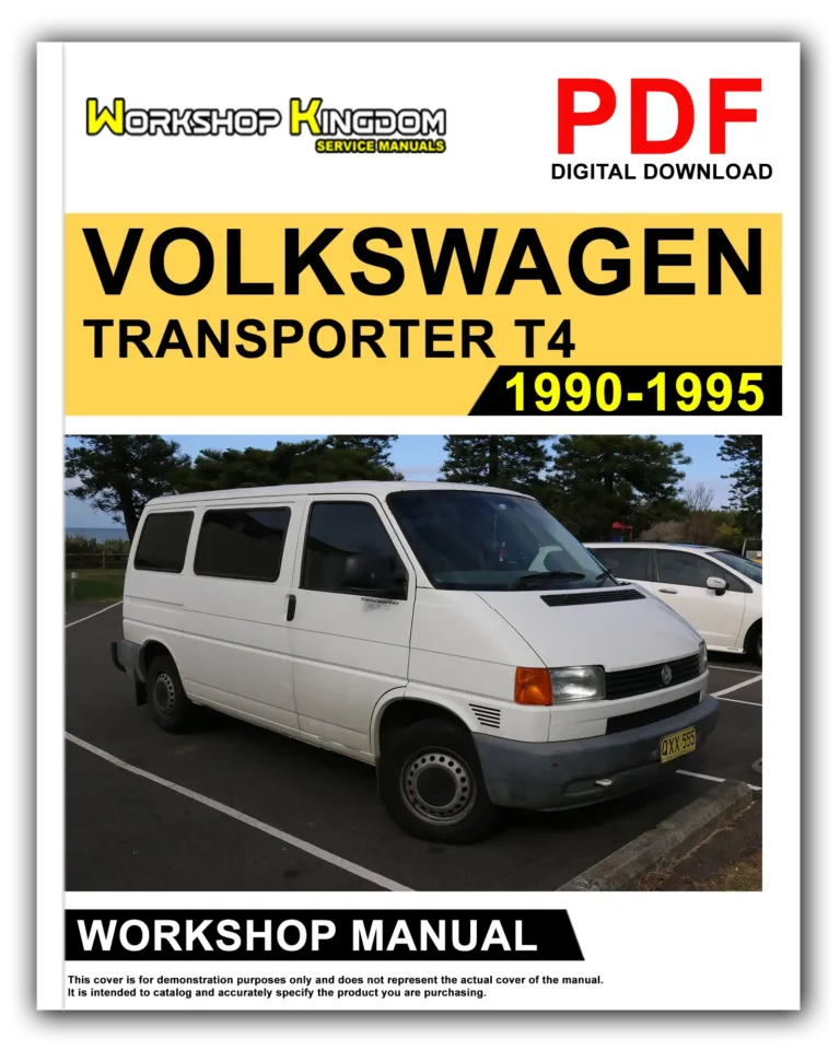 VOLKSWAGEN TRANSPORTER T4 (1990-1995) Workshop Repair Service Manual – English – PDF Download