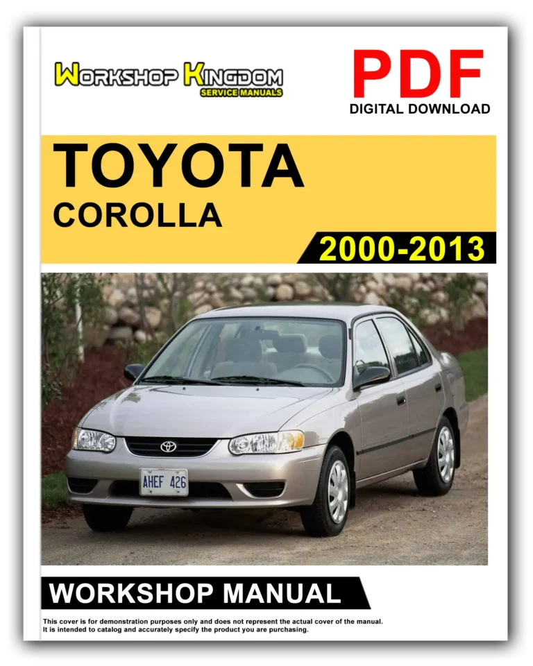TOYOTA COROLLA (2000-2013) Workshop Repair Service Manual – English – PDF Download