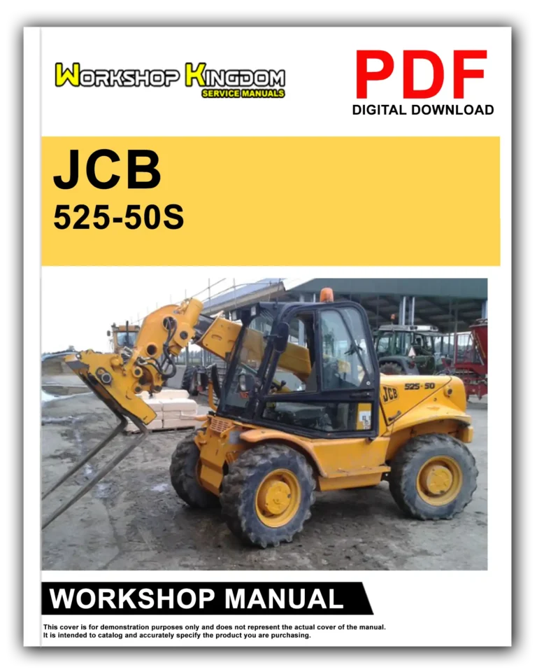 JCB 520-50 525-50 525-50S Workshop Repair Service Manual – English – PDF Download
