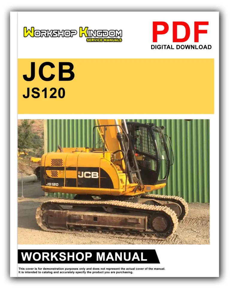 JCB JS 120 Workshop Repair Service Manual – English – PDF Download