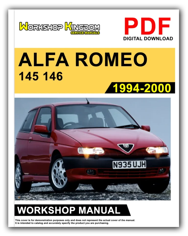 ALFA ROMEO 145 146 (1994-2000) Workshop Repair Service Manual – English – PDF Download