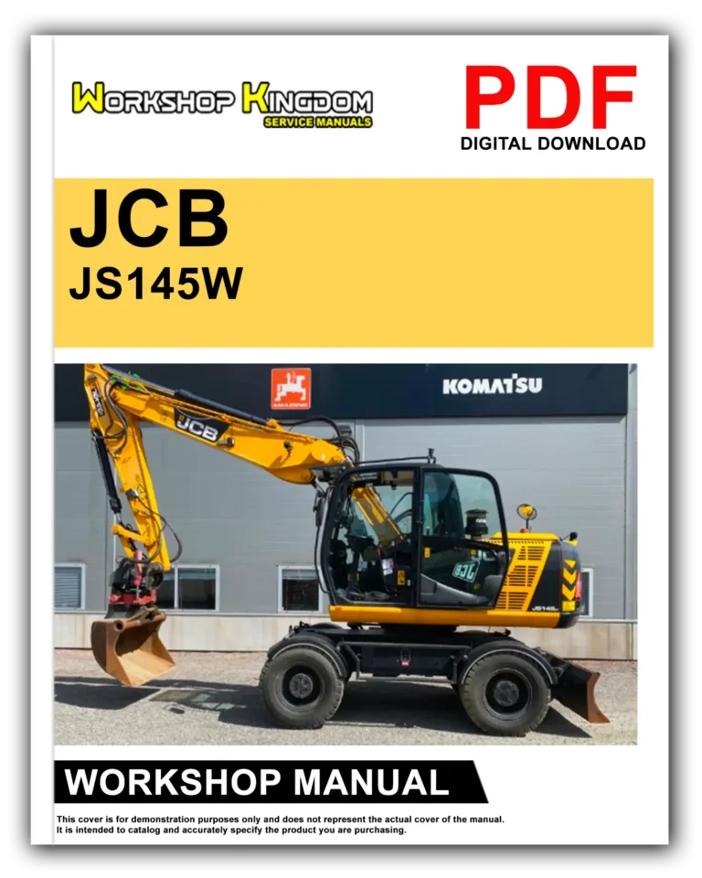 JCB JS145W JS160W JS175W Workshop Repair Service Manual – English – PDF Download