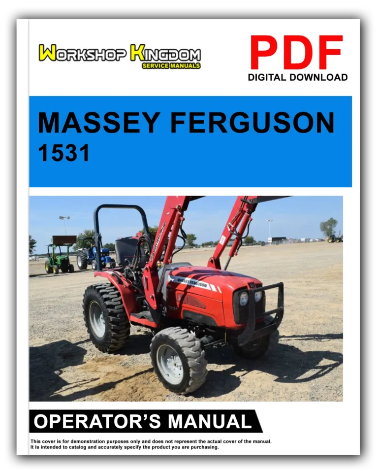 MASSEY FERGUSON 1531 Operator’s Manual – English – PDF Download