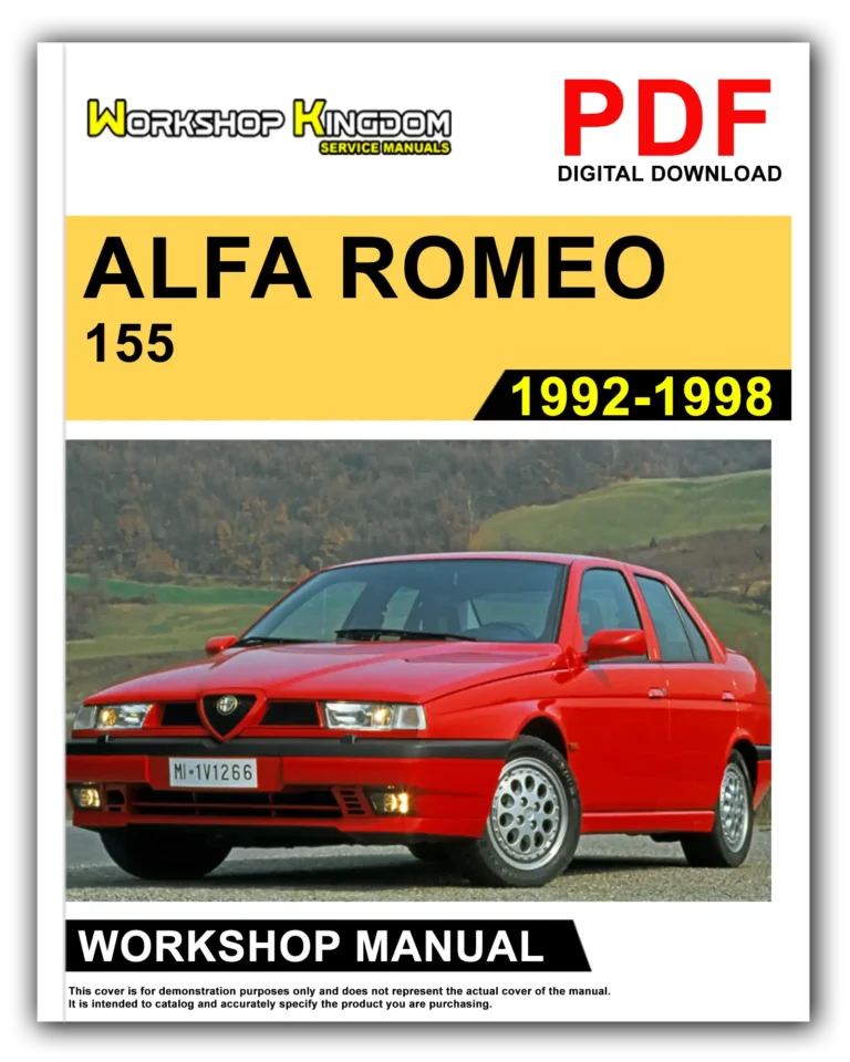 ALFA ROMEO 155 (1992-1998) Workshop Repair Service Manual – English – PDF Download