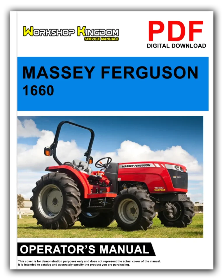 MASSEY FERGUSON 1660 Operator’s Manual – English – PDF Download