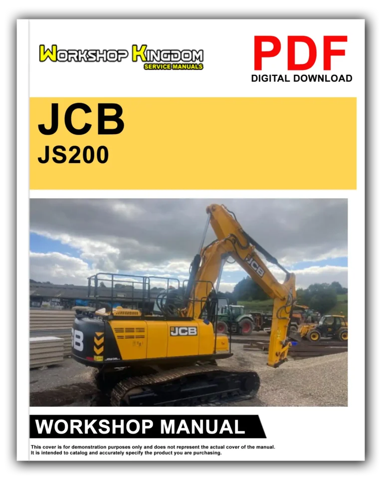 JCB JS200 JS210 JS220 JS235 Workshop Repair Service Manual – English – PDF Download