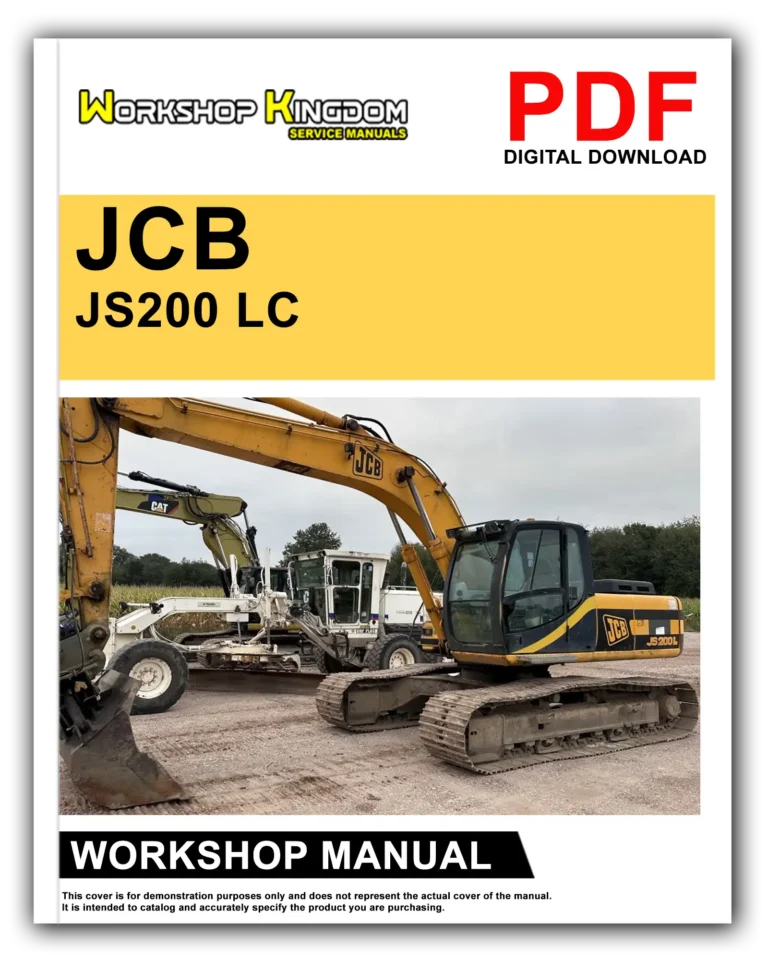 JCB JS200LC JS240LC JS300LC JS450LC Workshop Repair Service Manual – English – PDF Download