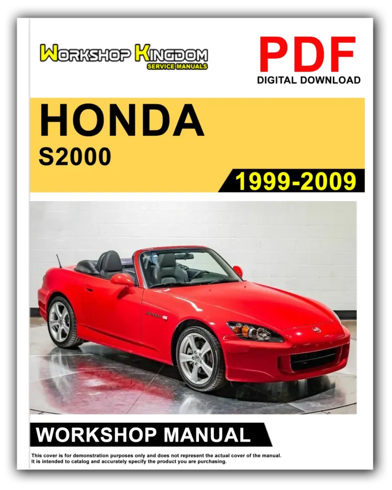 HONDA S2000 (1999-2009) Workshop Repair Service Manual – English – PDF Download