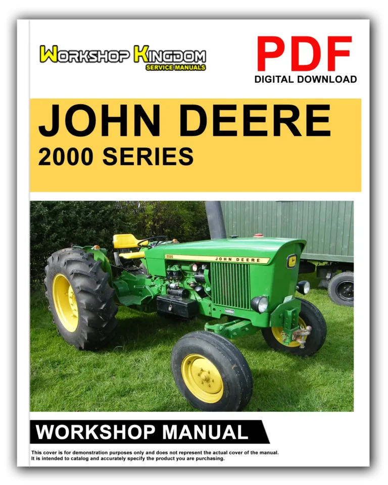 JOHN DEERE 2000 SERIES Workshop Repair Service Manual – English – PDF Download