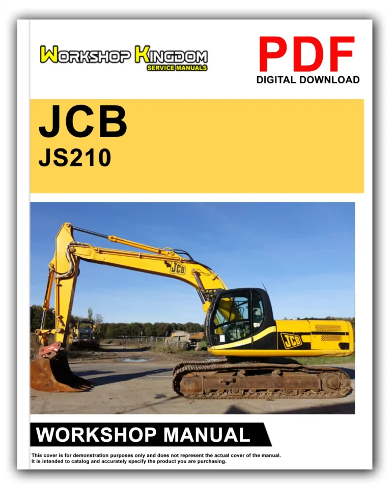 JCB JS210 JS230 Workshop Repair Service Manual – English – PDF Download