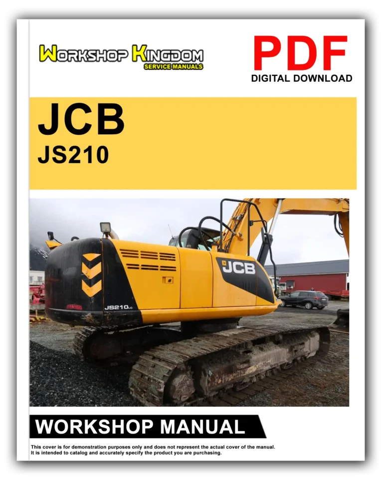 JCB JS 210 JS220 JS210LC Workshop Repair Service Manual – English – PDF Download