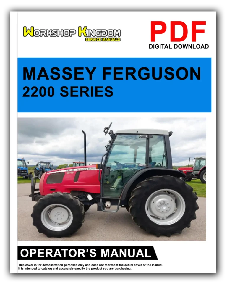 MASSEY FERGUSON 2210 2225 2235 Operator’s Manual – English – PDF Download