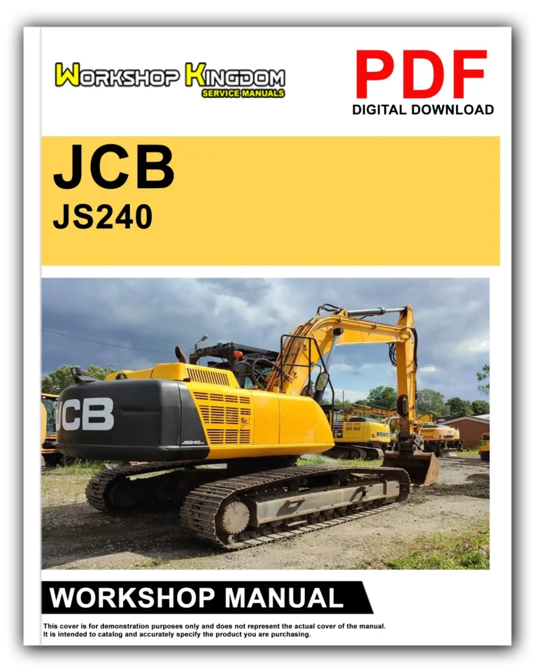 JCB JS240 JS260 JS330 JS360 Workshop Repair Service Manual – English – PDF Download