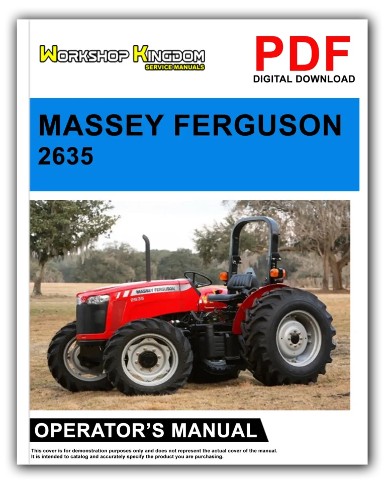 MASSEY FERGUSON 2635 Operator’s Manual – English – PDF Download
