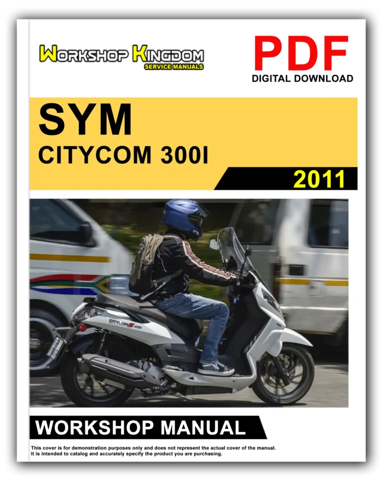 SYM CITYCOM 300i (2011) Workshop Repair Service Manual – English – PDF Download