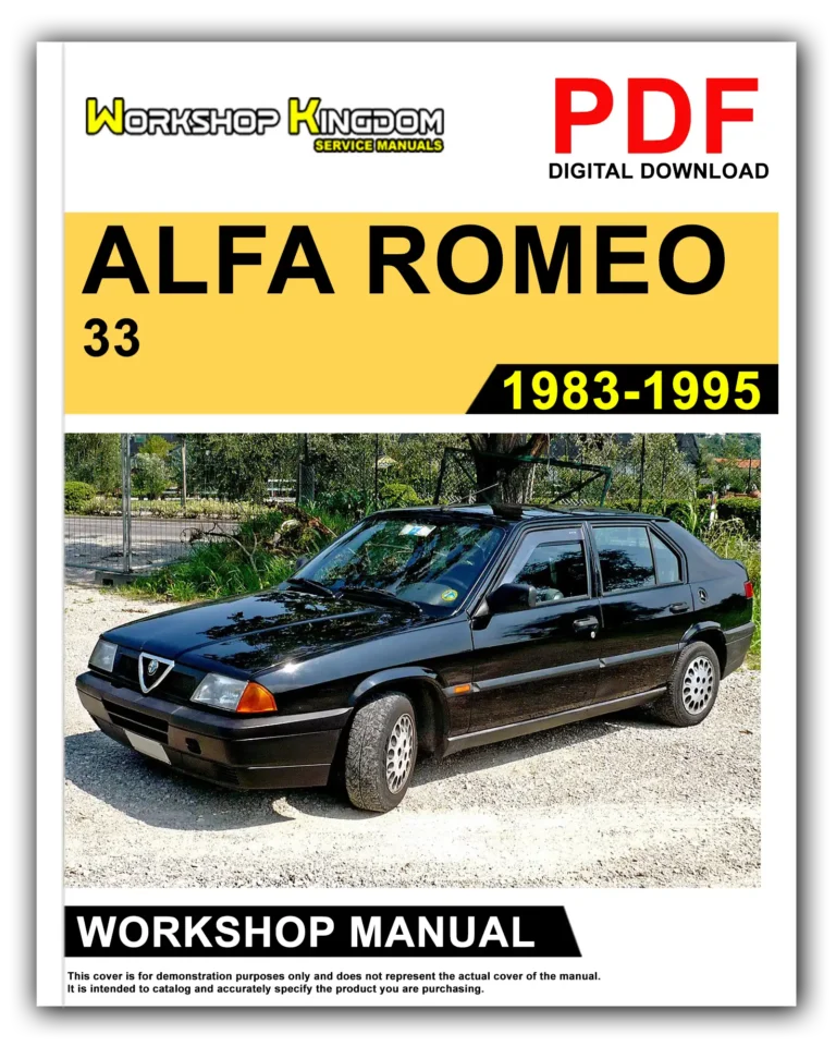 ALFA ROMEO 33 (1983-1995) Workshop Repair Service Manual – English – PDF Download