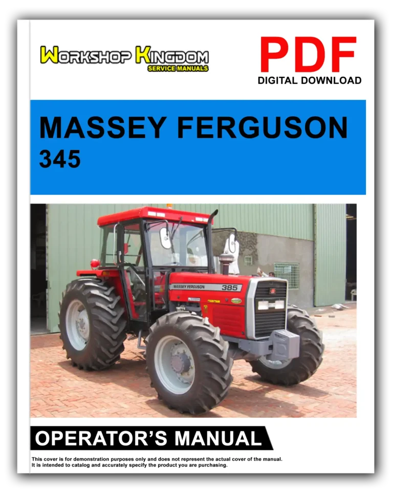 MASSEY FERGUSON 345 350 355 360 375 385 Operator’s Manual – English – PDF Download