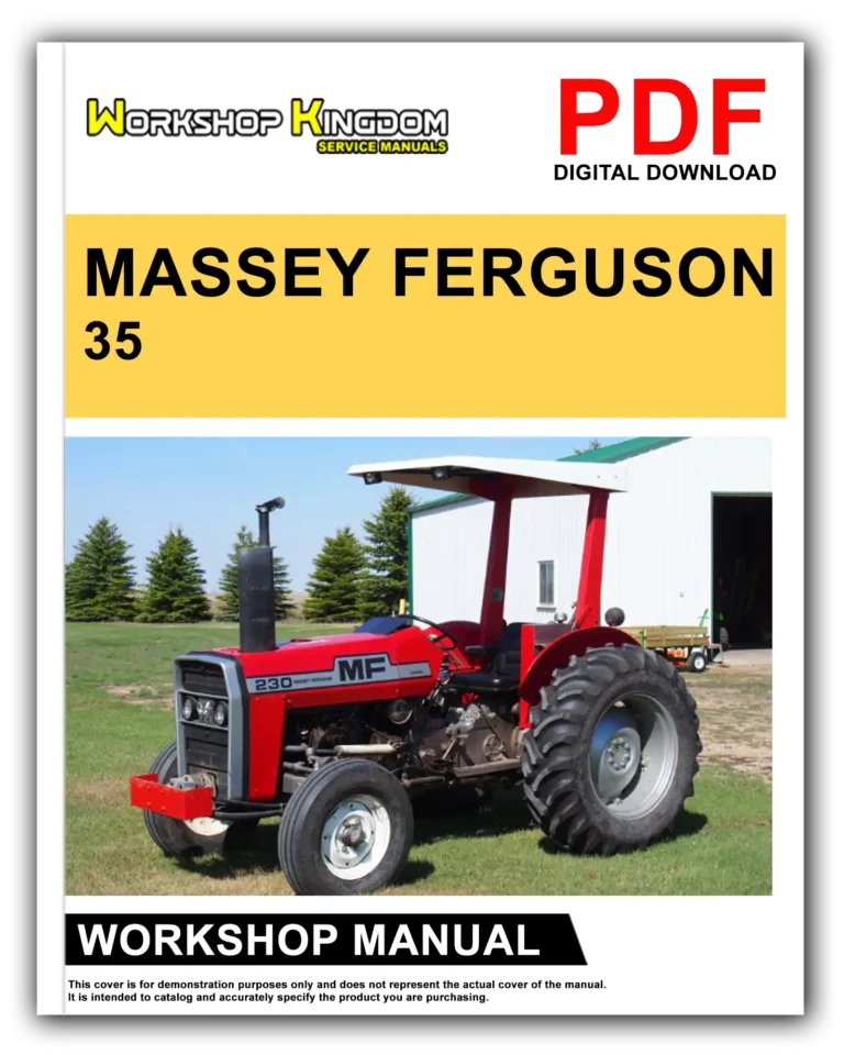 MASSEY FERGUSON 35 Workshop Repair Service Manual – English – PDF Download