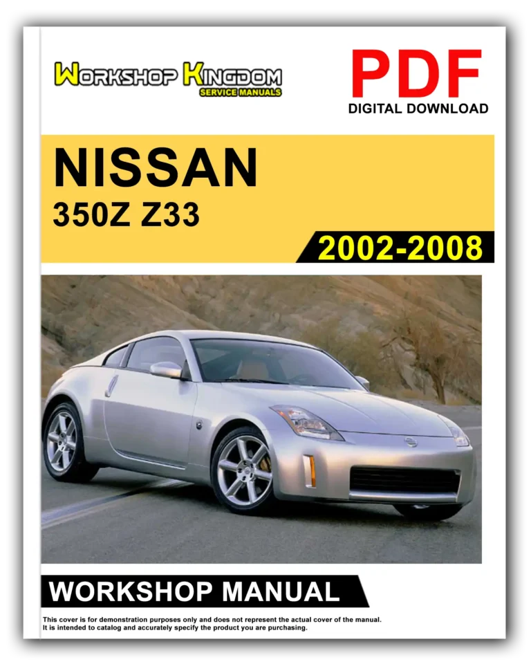 NISSAN 350Z (2002-2008) Workshop Repair Service Manual – English – PDF Download