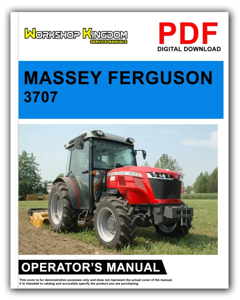 MASSEY FERGUSON 3707 3708 3709 3710 Operator’s Manual – English – PDF Download