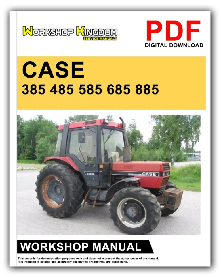 CASE 385 485 585 685 885 Workshop Repair Service Manual – English – PDF Download