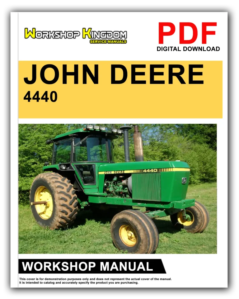 JOHN DEERE 4440 Workshop Repair Service Manual – English – PDF Download