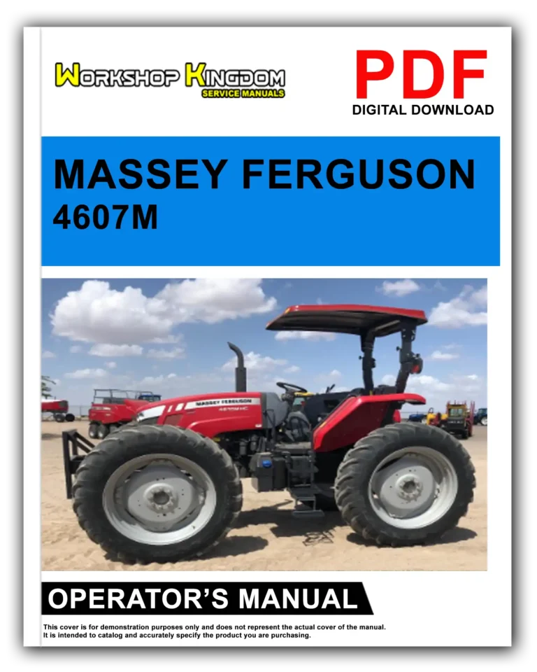 MASSEY FERGUSON 4607M 4609M 4610M 4610M HC Operator’s Manual – English – PDF Download