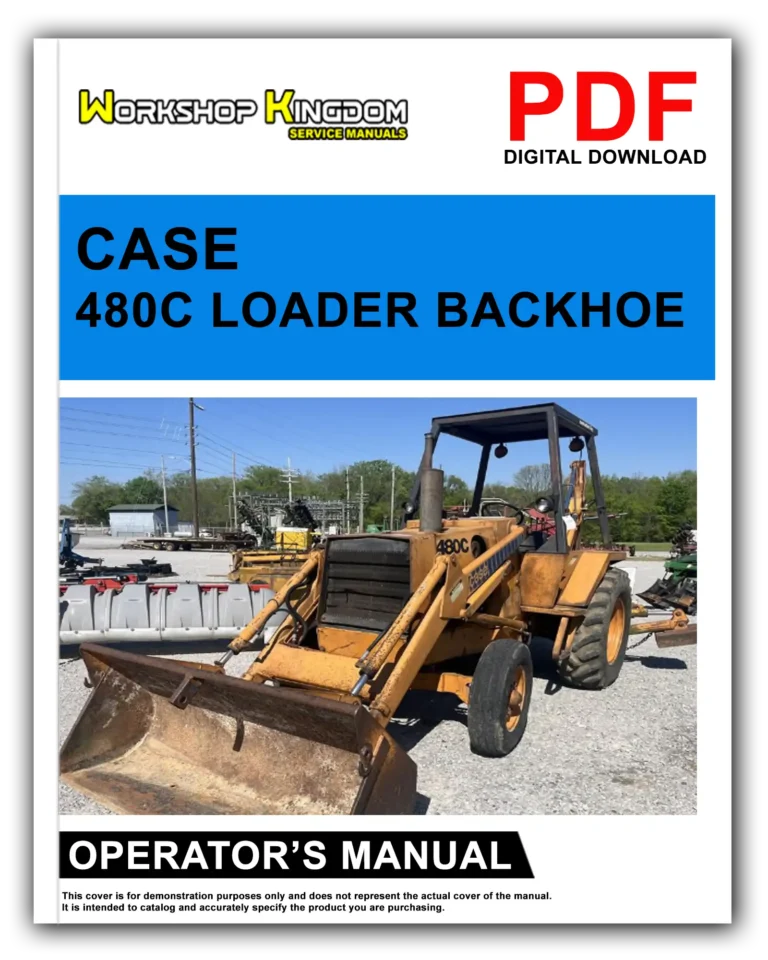 CASE 480C Operator’s Manual – English – PDF Download