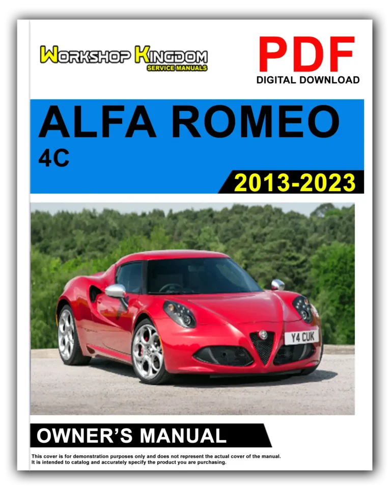 ALFA ROMEO 4C (2013-2023) Owner’s Manual – English – PDF Download