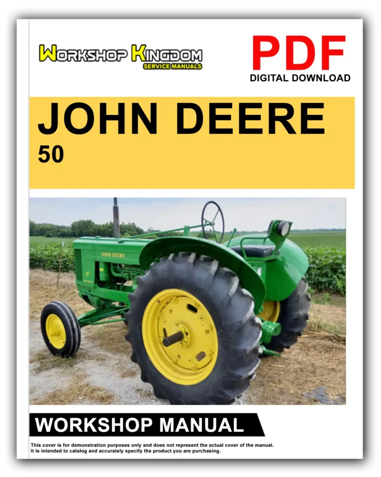 JOHN DEERE 50 60 70 Workshop Repair Service Manual – English – PDF Download