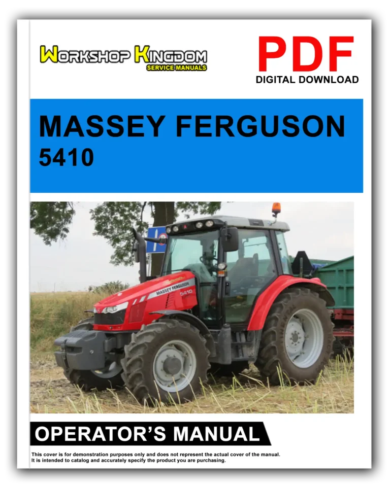 MASSEY FERGUSON 5410 5420 5430 5440 5450 Operator’s Manual – English – PDF Download