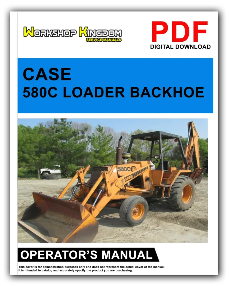 CASE 580C Operator’s Manual – English – PDF Download