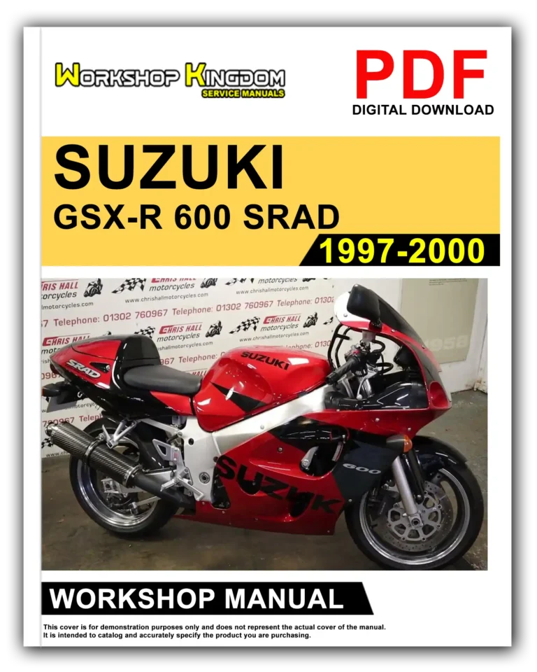 SUZUKI GSXR 600 SRAD (1997-2000) Workshop Repair Service Manual – English – PDF Download