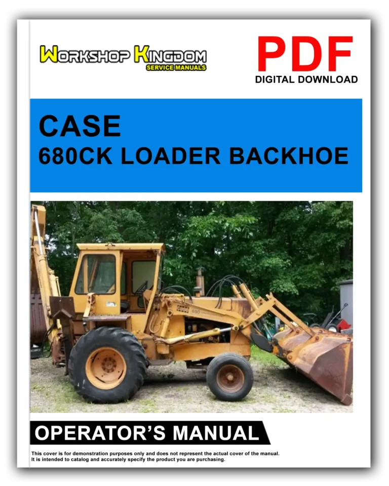 CASE 680CK Operator’s Manual – English – PDF Download