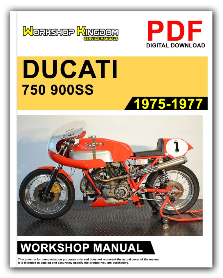 DUCATI 750SS 900SS (1975-1977) Workshop Repair Service Manual – English – PDF Download