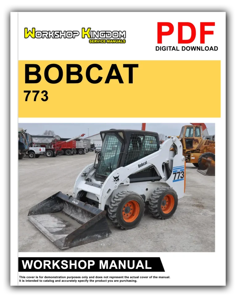 BOBCAT 773 HIGH FLOW TURBO G SERIES Workshop Repair Service Manual – English – PDF Download
